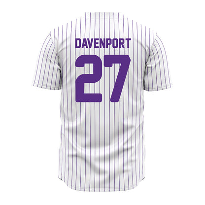 North Alabama - NCAA Baseball : Luke Davenport - Pin Stripes Jersey-1