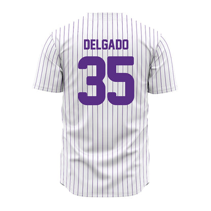 North Alabama - NCAA Baseball : Matthew Delgado - Pin Stripes Jersey-1