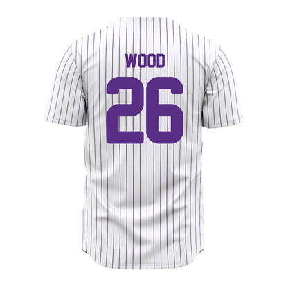 North Alabama - NCAA Baseball : John Austin Wood - Pin Stripes Jersey-1