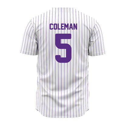 North Alabama - NCAA Baseball : Dylan Coleman - Pin Stripes Jersey-1