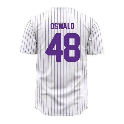 North Alabama - NCAA Baseball : Gavin Oswald - Pin Stripes Jersey-1
