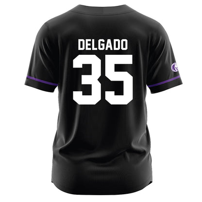 North Alabama - NCAA Baseball : Matthew Delgado - Black Jersey-1
