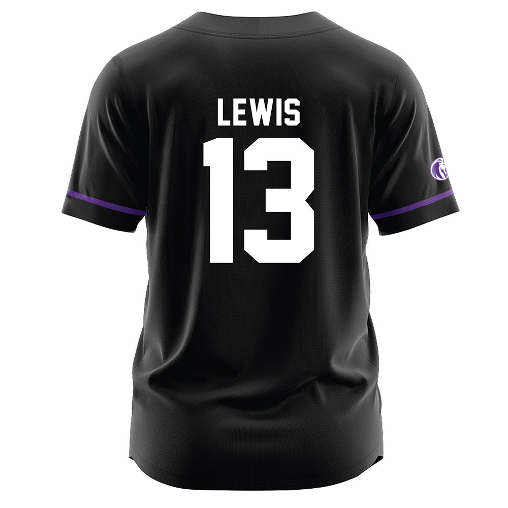 North Alabama - NCAA Baseball : Kyle Lewis - Black Jersey-1