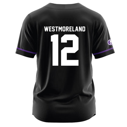North Alabama - NCAA Baseball : Jackson Westmoreland - Black Jersey-1