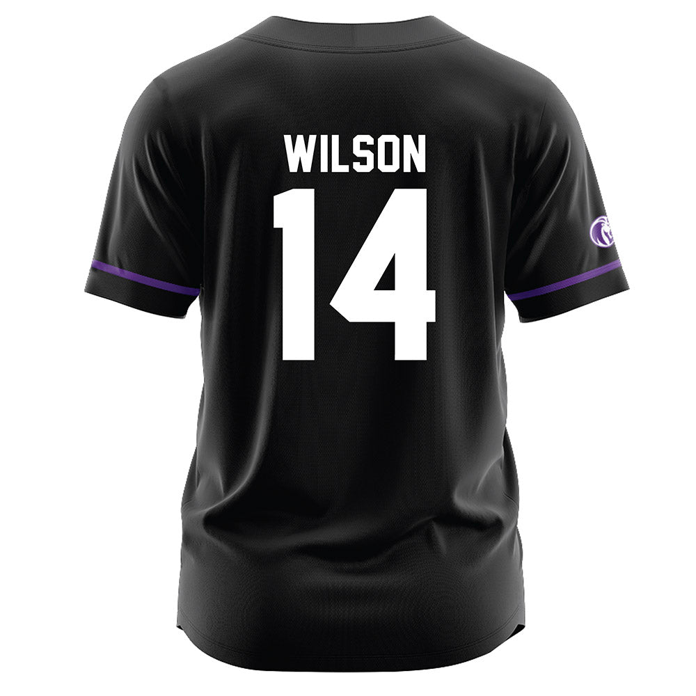 North Alabama - NCAA Baseball : Alex Wilson - Black Jersey-1