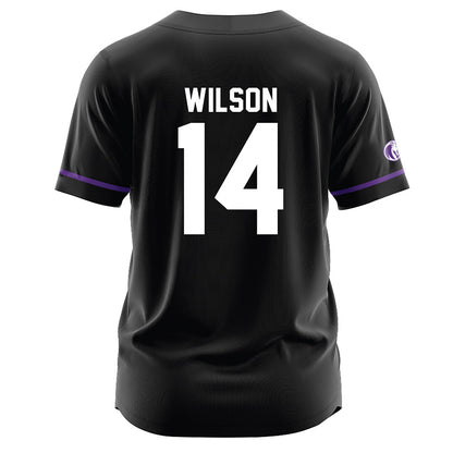 North Alabama - NCAA Baseball : Alex Wilson - Black Jersey-1
