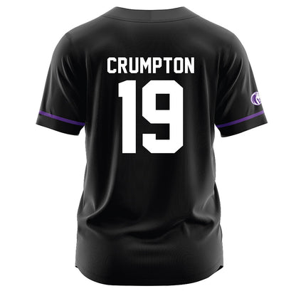 North Alabama - NCAA Baseball : Kelly Crumpton - Black Jersey-1
