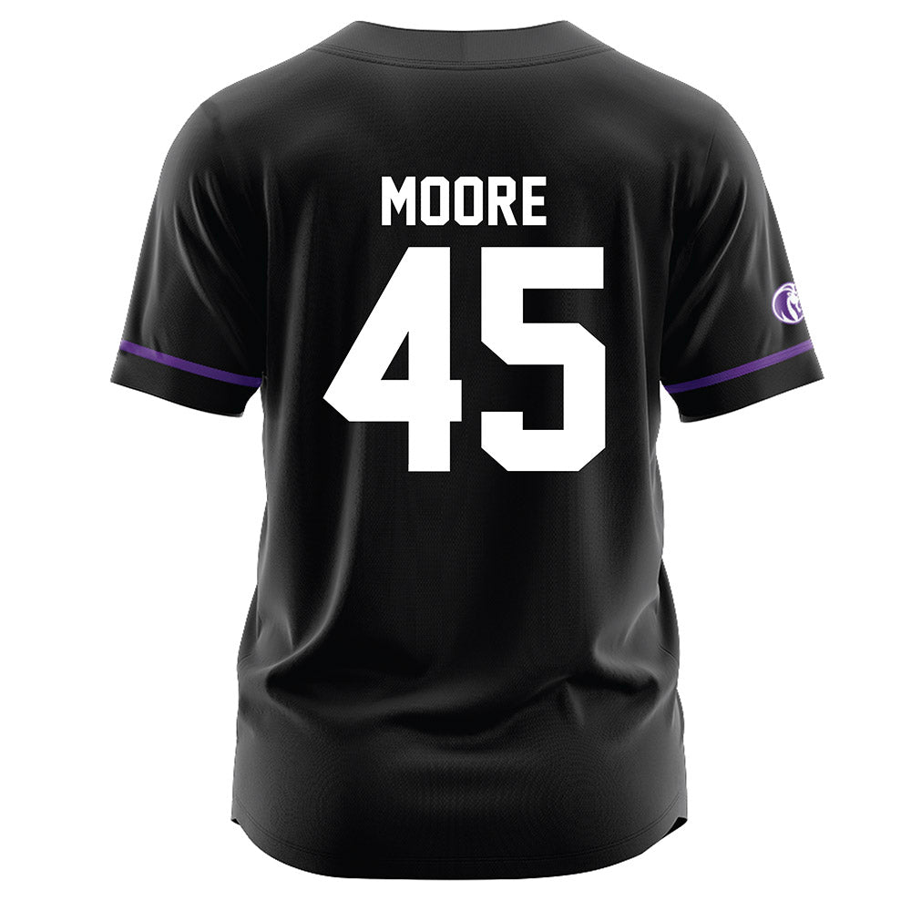 North Alabama - NCAA Baseball : Ethan Moore - Black Jersey-1