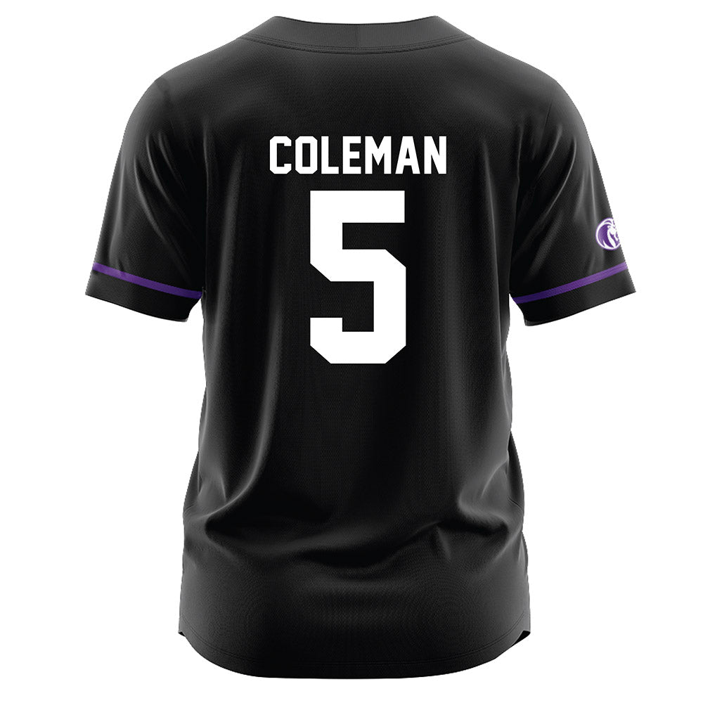 North Alabama - NCAA Baseball : Dylan Coleman - Black Jersey-1