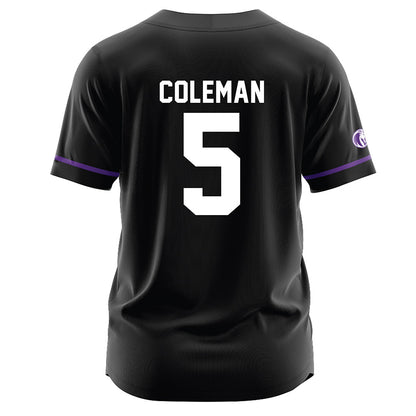 North Alabama - NCAA Baseball : Dylan Coleman - Black Jersey-1