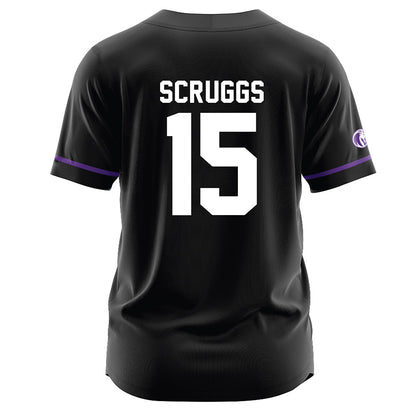 North Alabama - NCAA Baseball : Landon Scruggs - Black Jersey-1