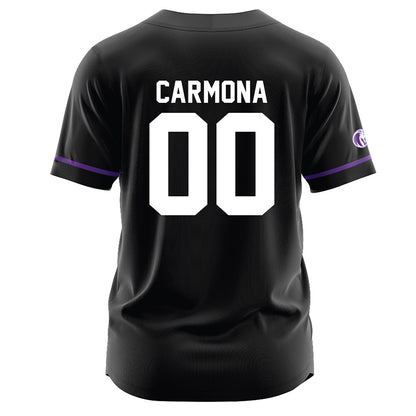 North Alabama - NCAA Baseball : Carlos Carmona - Black Jersey-1