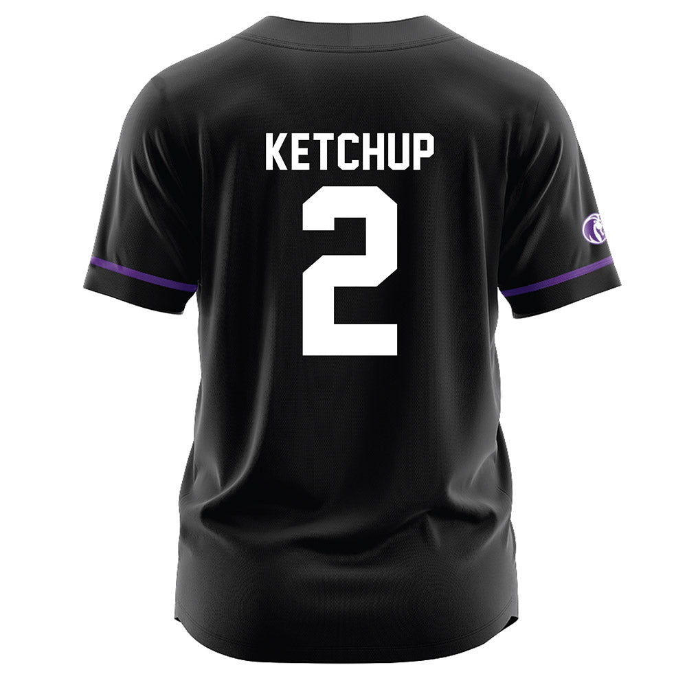 North Alabama - NCAA Baseball : Chandler Ketchup - Black Jersey-1