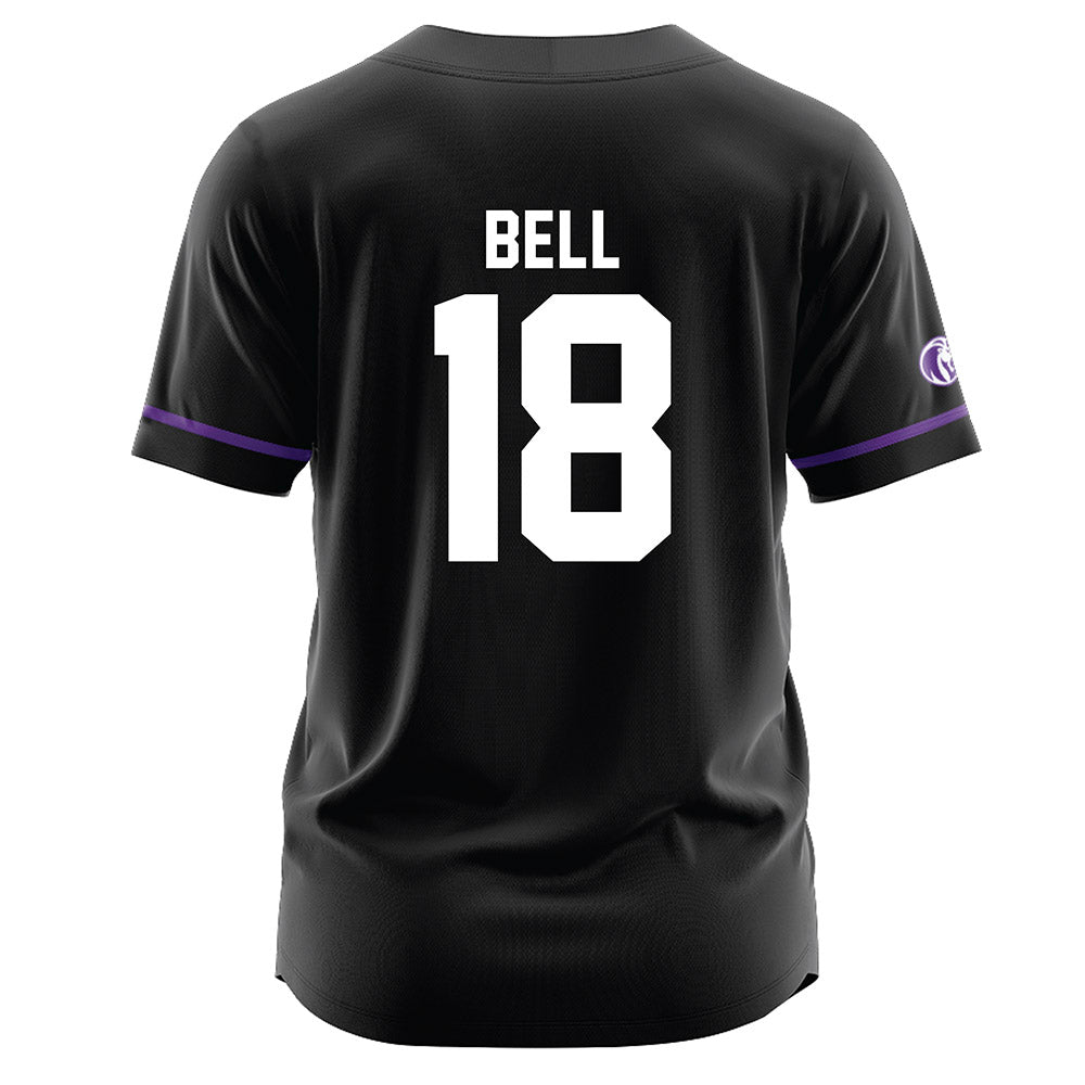 North Alabama - NCAA Baseball : Hunter Bell - Black Jersey-1