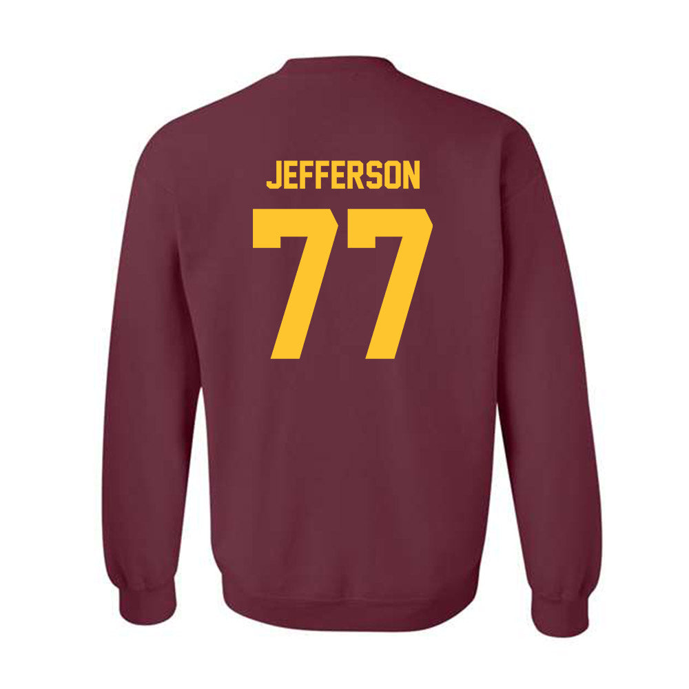 Arizona State - NCAA Football : Matai Jefferson - Classic Shersey Crewneck Sweatshirt-1