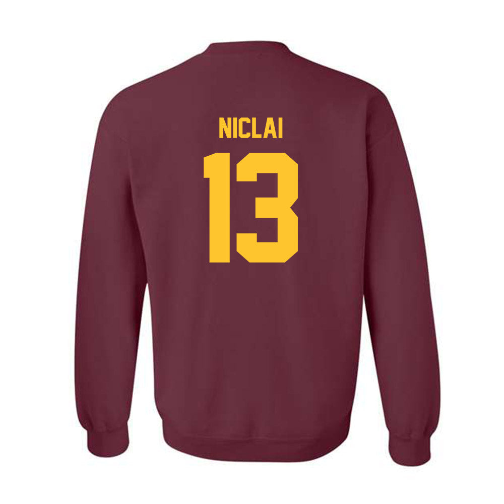 Arizona State - NCAA Baseball : Coen Niclai - Classic Shersey Crewneck Sweatshirt-1
