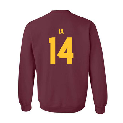 Arizona State - NCAA Football : AJ Ia - Classic Shersey Crewneck Sweatshirt-1