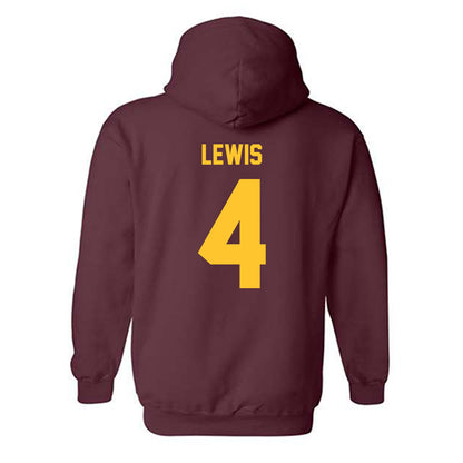 Arizona State - NCAA Women's Volleyball : Ella Lewis - Classic Shersey Hooded Sweatshirt-1
