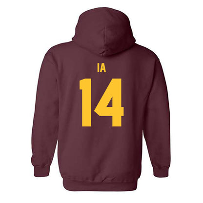 Arizona State - NCAA Football : AJ Ia - Classic Shersey Hooded Sweatshirt-1
