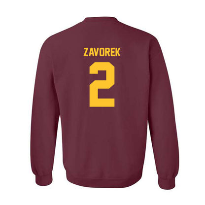 Arizona State - NCAA Baseball : Beckett Zavorek - Classic Shersey Crewneck Sweatshirt-1