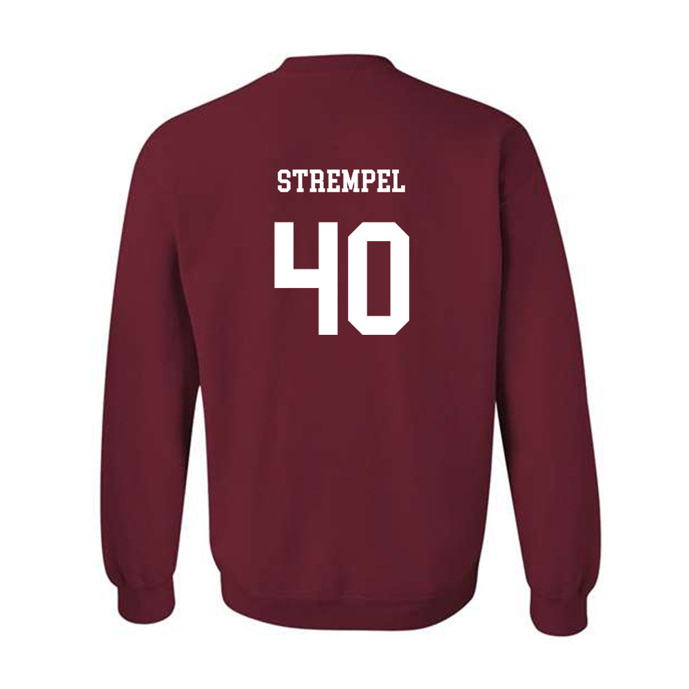 UMass - NCAA Football : Moritz Strempel - Classic Fashion Shersey Crewneck Sweatshirt-1