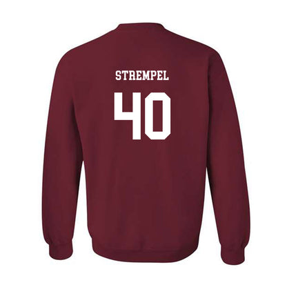 UMass - NCAA Football : Moritz Strempel - Classic Fashion Shersey Crewneck Sweatshirt-1