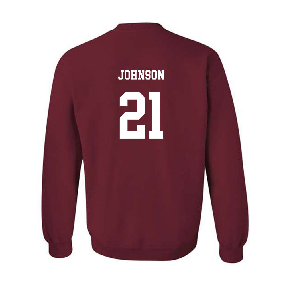 UMass - NCAA Football : Terron Johnson - Classic Fashion Shersey Crewneck Sweatshirt-1