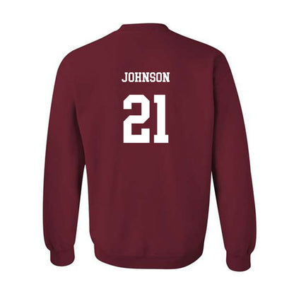 UMass - NCAA Football : Terron Johnson - Classic Fashion Shersey Crewneck Sweatshirt-1