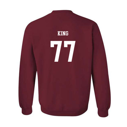 UMass - NCAA Football : Jaxon King - Classic Fashion Shersey Crewneck Sweatshirt