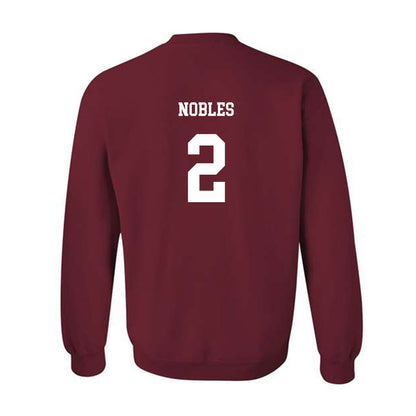 UMass - NCAA Football : Joshua Nobles - Classic Fashion Shersey Crewneck Sweatshirt-1