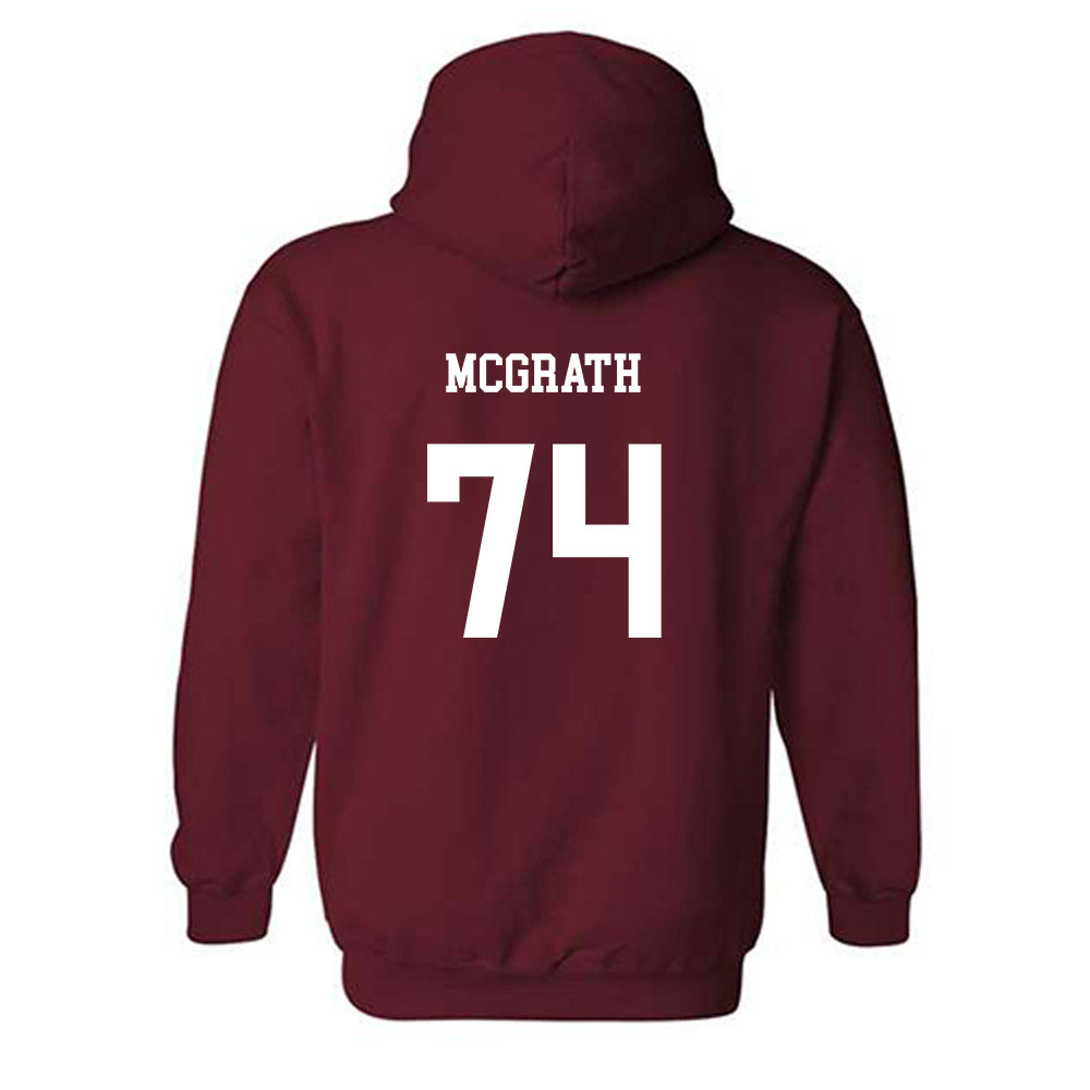 UMass - NCAA Football : Jake McGrath - Classic Fashion Shersey Hooded Sweatshirt-1