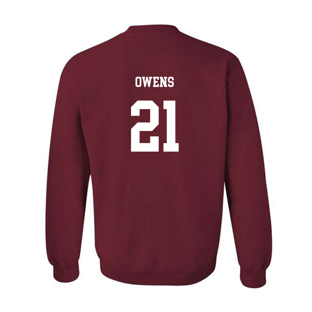 UMass - NCAA Football : Kai Owens - Classic Fashion Shersey Crewneck Sweatshirt-1