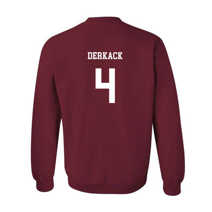 UMass - NCAA Women's Basketball : Taylor Derkack - Classic Fashion Shersey Crewneck Sweatshirt-1