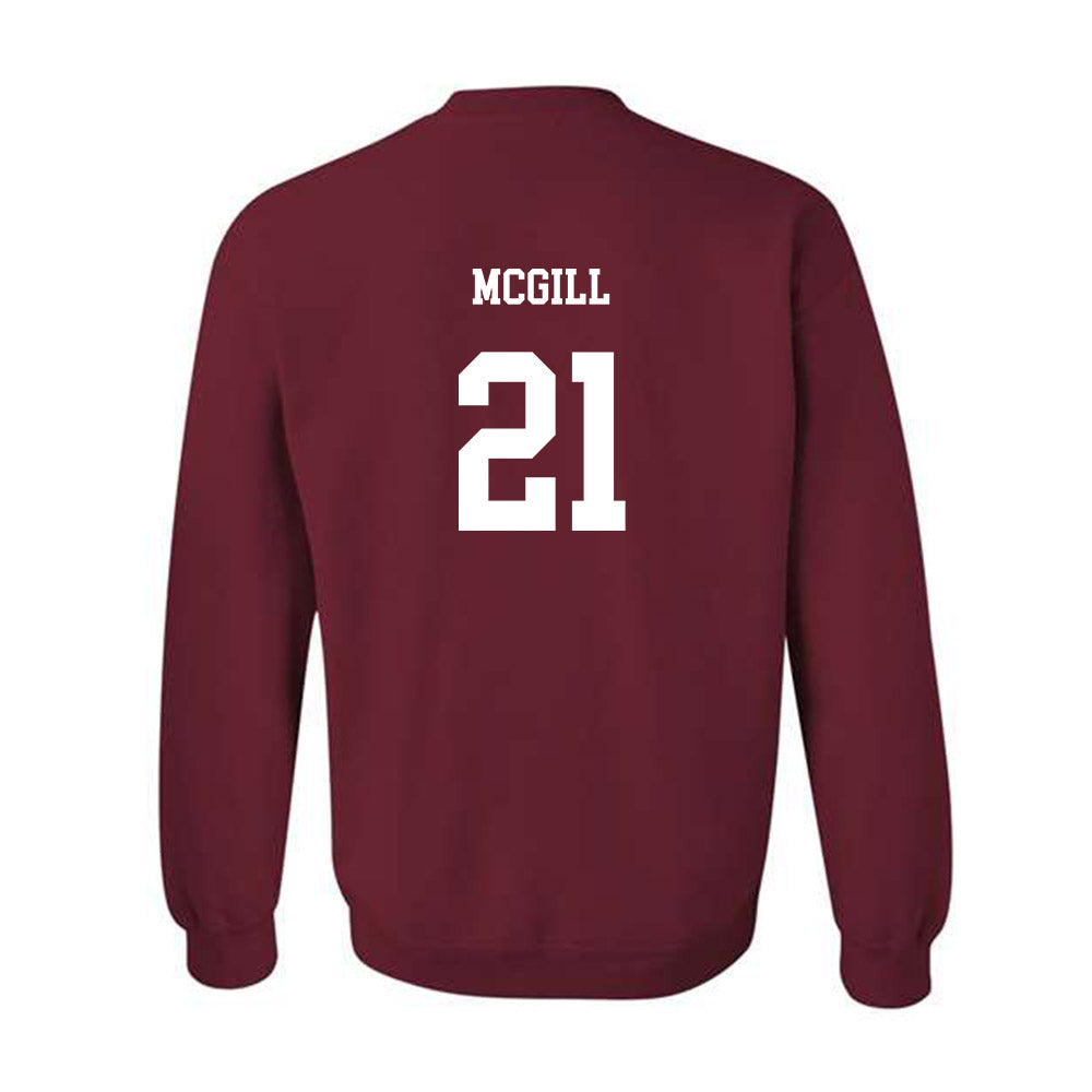 UMass - NCAA Football : Jeremiah Mcgill - Classic Fashion Shersey Crewneck Sweatshirt-1