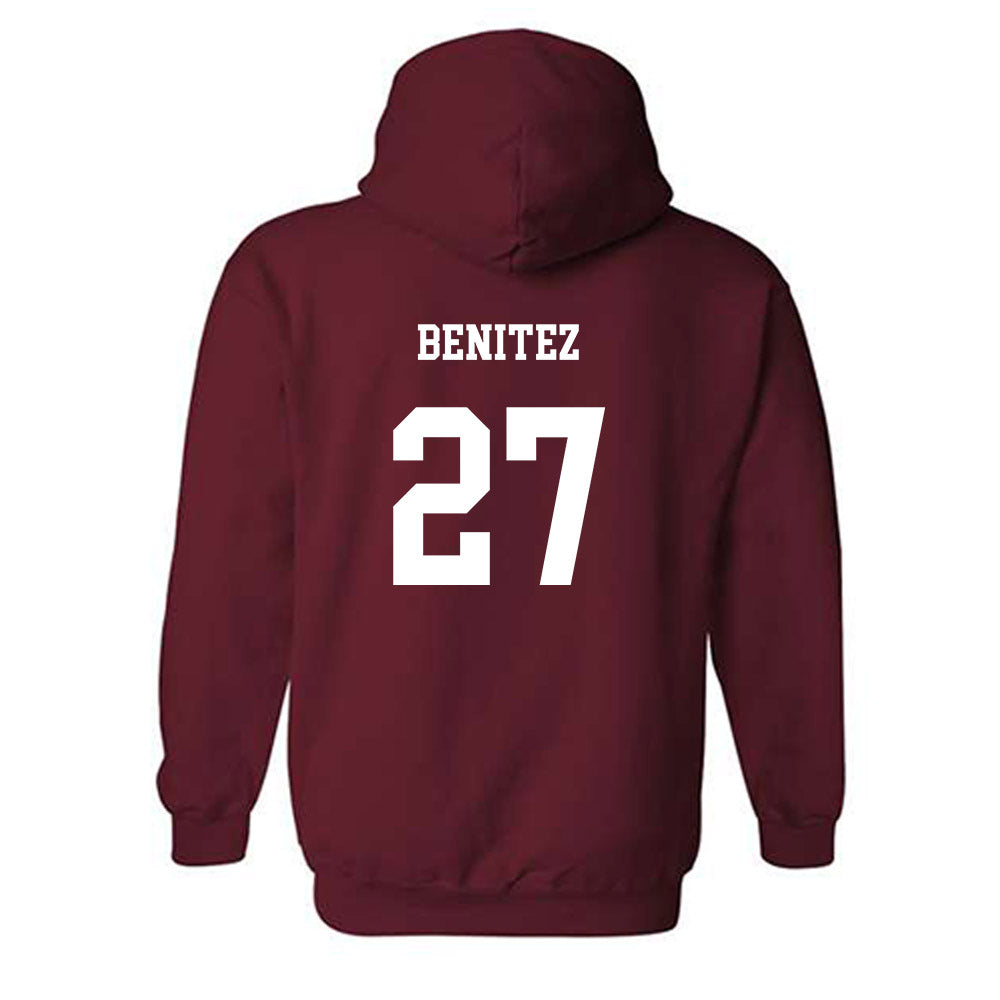 UMass - NCAA Women's Soccer : Carolina Benitez - Classic Fashion Shersey Hooded Sweatshirt-1