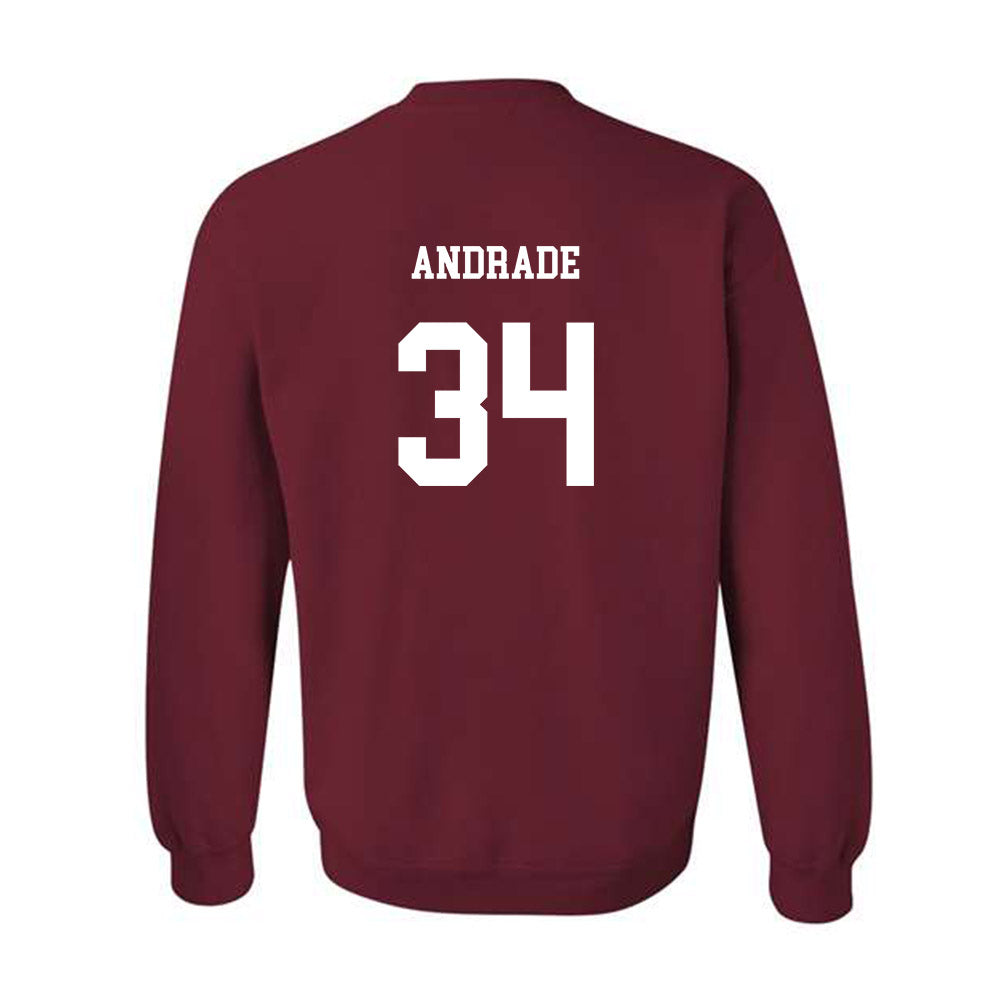 UMass - NCAA Football : Payton Andrade - Classic Fashion Shersey Crewneck Sweatshirt-1