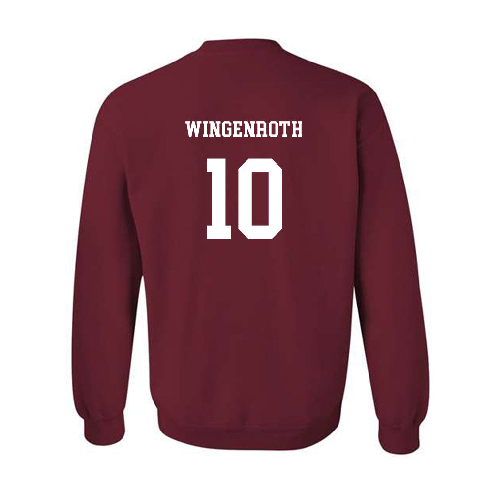 UMass - NCAA Baseball : Brandon Wingenroth - Classic Fashion Shersey Crewneck Sweatshirt-1
