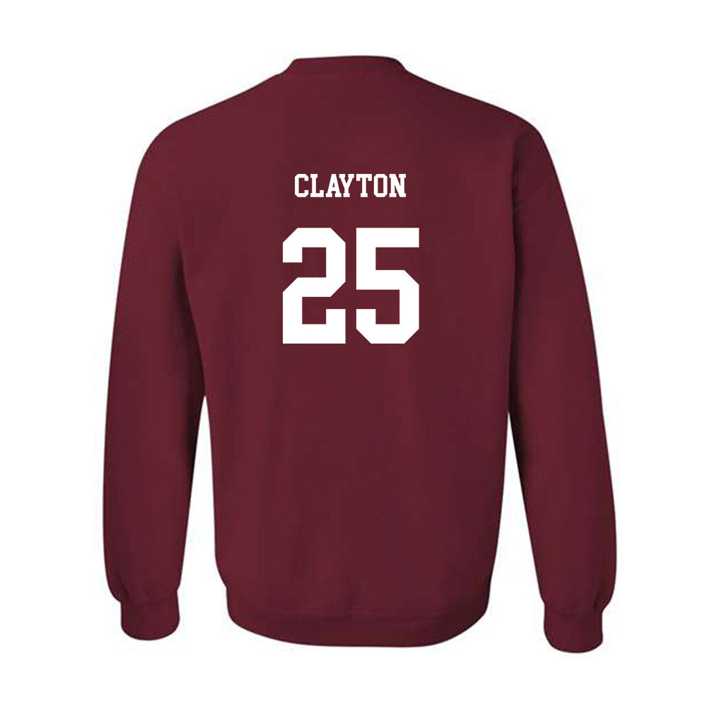 UMass - NCAA Men's Lacrosse : Tyler Clayton - Classic Fashion Shersey Crewneck Sweatshirt-1
