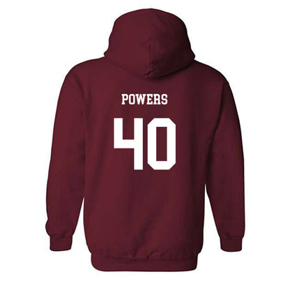 UMass - NCAA Baseball : Callen Powers - Classic Fashion Shersey Hooded Sweatshirt-1
