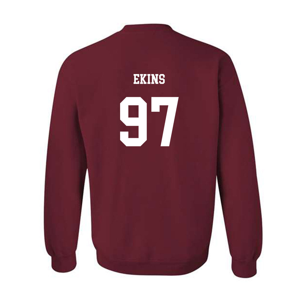 UMass - NCAA Football : Robert Ekins - Classic Fashion Shersey Crewneck Sweatshirt-1