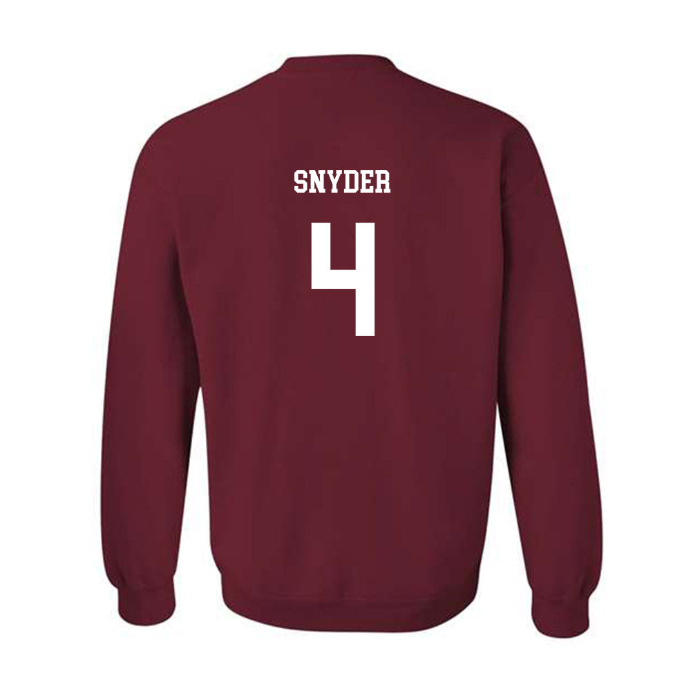 UMass - NCAA Football : DD Snyder - Classic Fashion Shersey Crewneck Sweatshirt-1