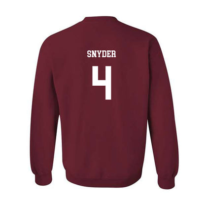 UMass - NCAA Football : DD Snyder - Classic Fashion Shersey Crewneck Sweatshirt-1