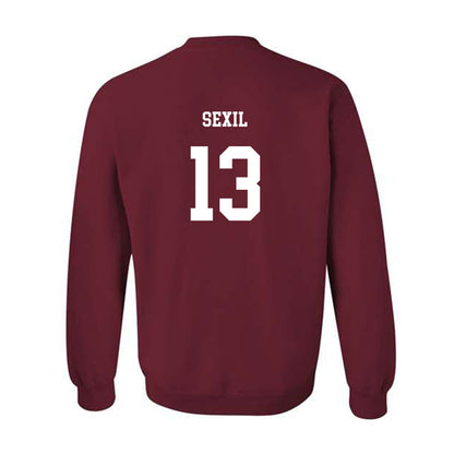 UMass - NCAA Football : Raheim Sexil - Classic Fashion Shersey Crewneck Sweatshirt-1