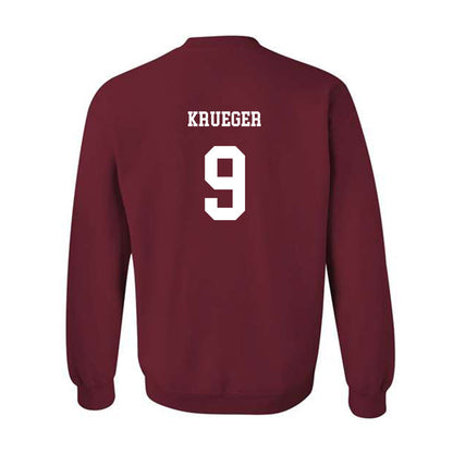 UMass - NCAA Football : Justin Krueger - Classic Fashion Shersey Crewneck Sweatshirt-1
