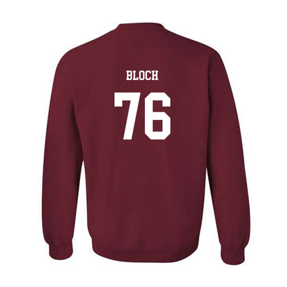 UMass - NCAA Football : Riley Bloch - Classic Fashion Shersey Crewneck Sweatshirt
