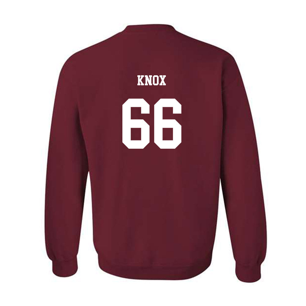UMass - NCAA Football : Greg Knox - Classic Fashion Shersey Crewneck Sweatshirt-1