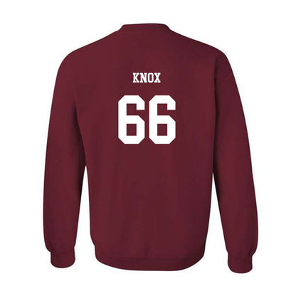 UMass - NCAA Football : Greg Knox - Classic Fashion Shersey Crewneck Sweatshirt-1