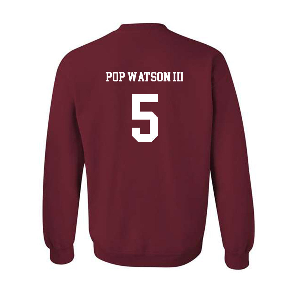 UMass - NCAA Football : William "Pop" Watson III - Classic Fashion Shersey Crewneck Sweatshirt-1