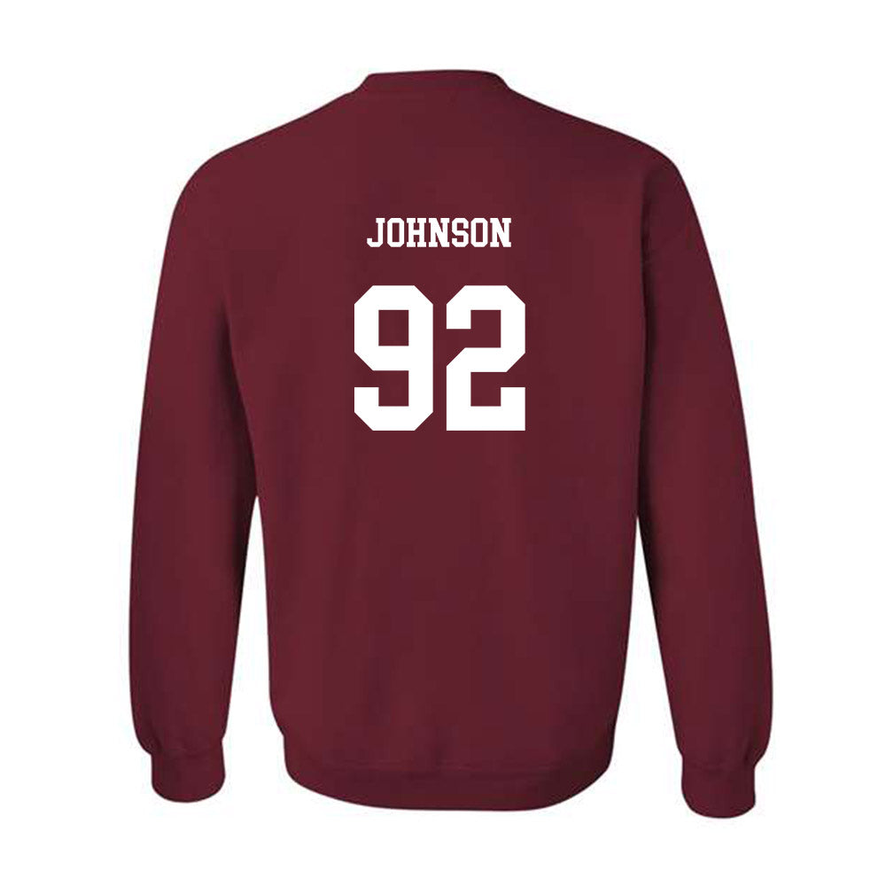 UMass - NCAA Football : Romando Johnson - Classic Fashion Shersey Crewneck Sweatshirt-1