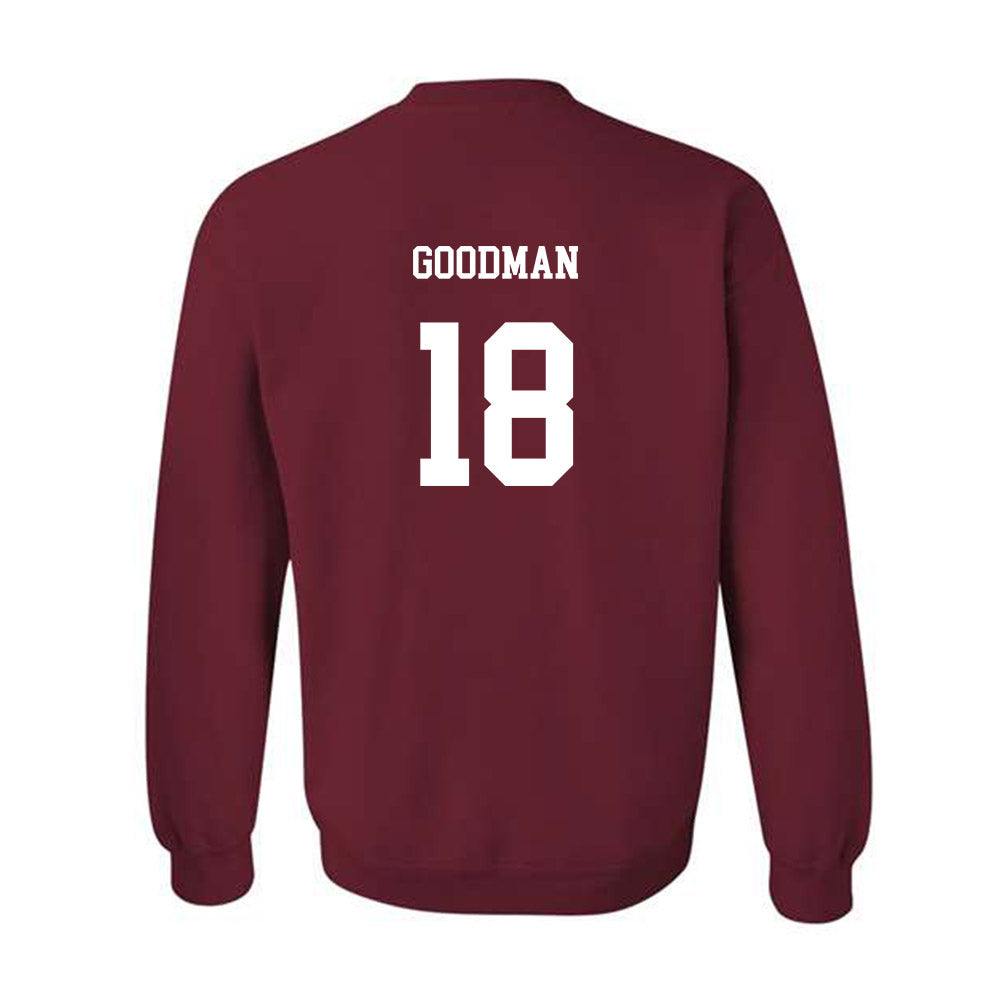 UMass - NCAA Baseball : Michael Goodman - Classic Fashion Shersey Crewneck Sweatshirt-1